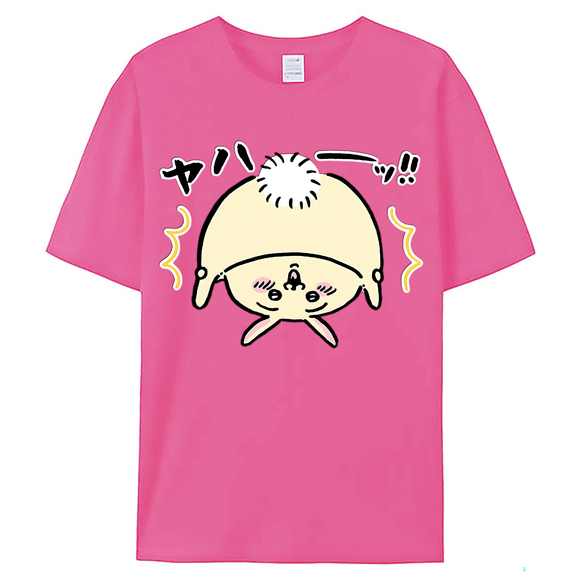 （画像用） ちいかわ うさぎ Chii-kawa usagi レディースカジュアルプリントTシャツ（綿100％）